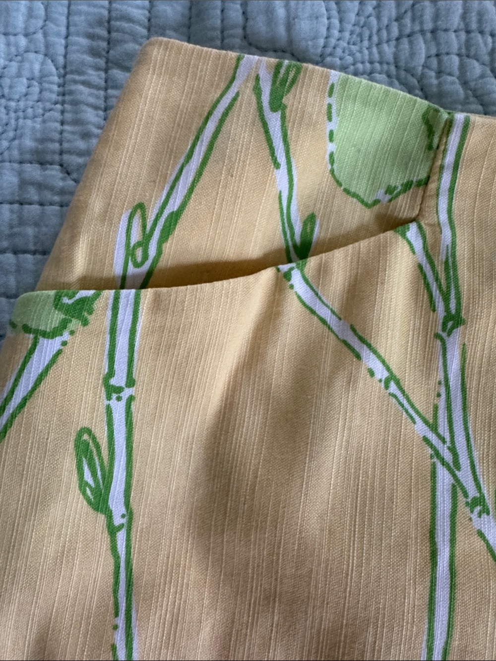 Lilly Pulitzer Yellow Green Koala Print Cotton Skirt - Picture 4 of 8